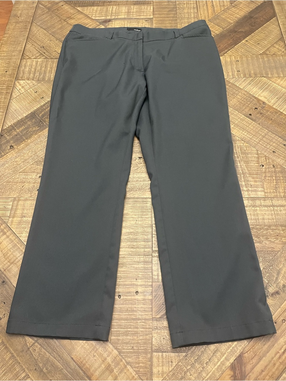 OOBE Uniform Apparel Women's Dress Pants Size 14-29 Charcoal Grey Straight Leg